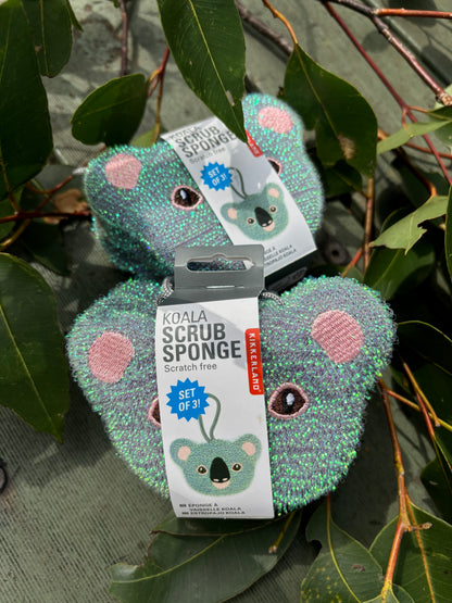 Koala Scrub Sponge - Pack of 3